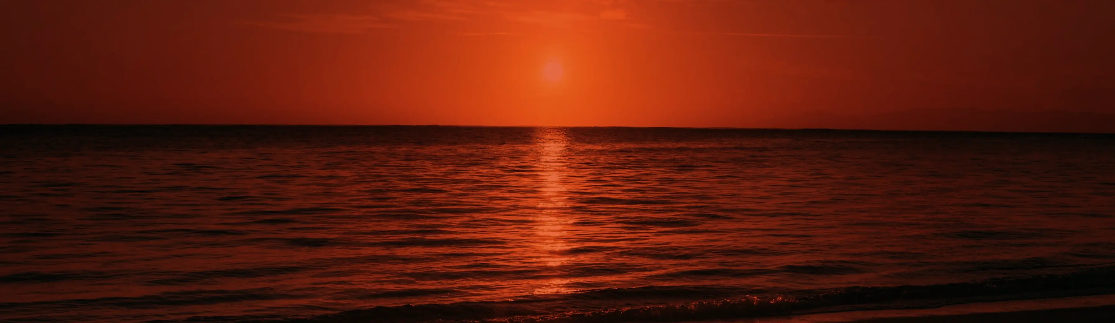 Sonnenuntergang über dem Meer